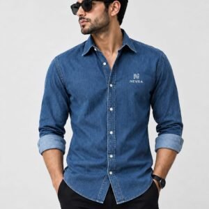 Classic Blue Denim Casual Shirt