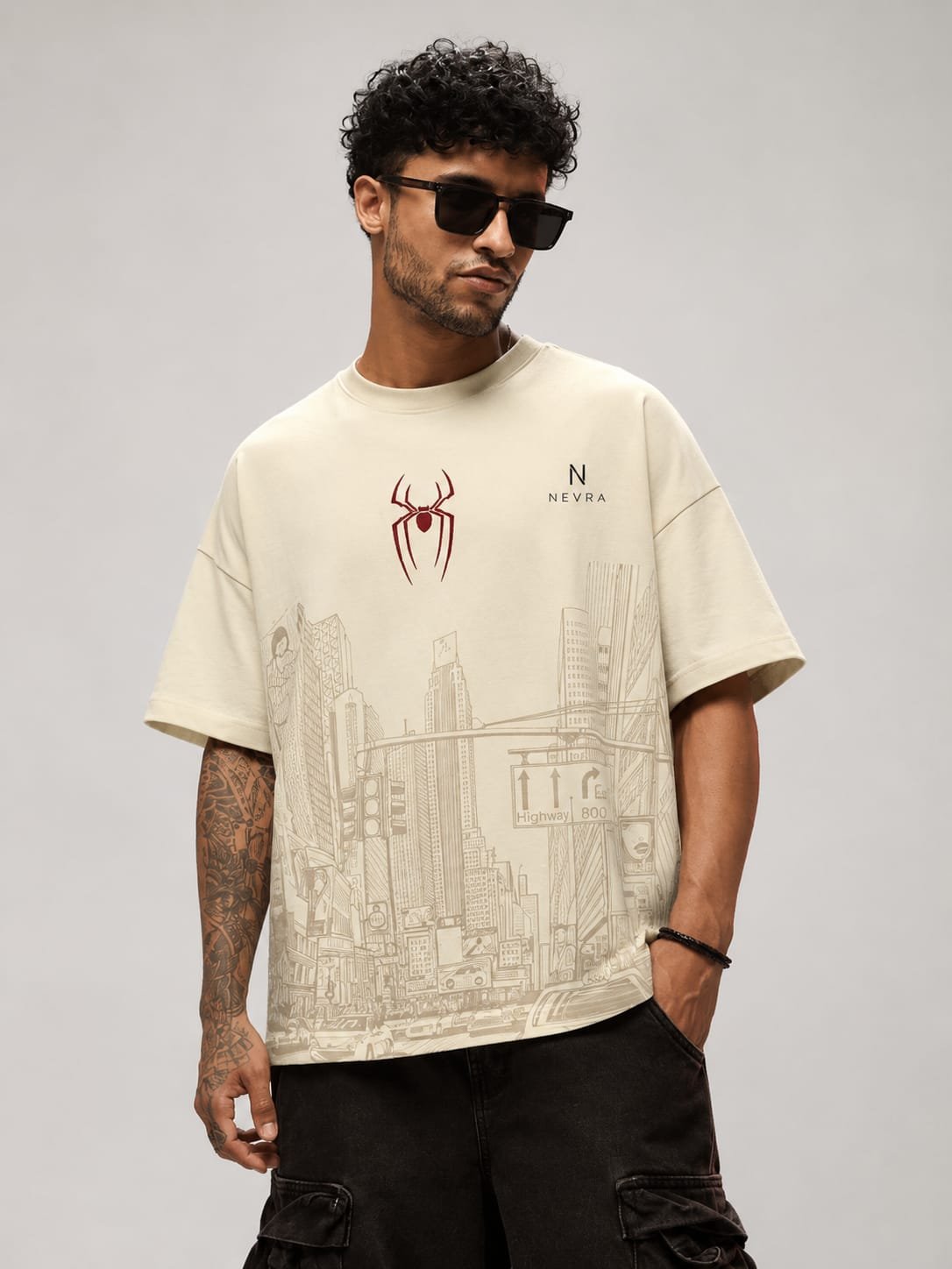 Urban Spider Graphic T-Shirt
